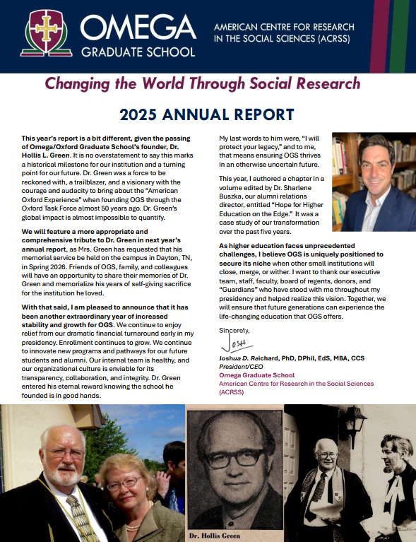 2025 Annual Report - Omega Graduate School